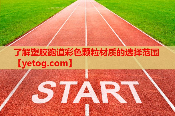了解塑胶跑道彩色颗粒材质的选择范围